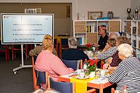 Teilnehmer beim Quiz