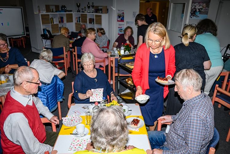 Teilnehmer beim Quiz