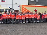 Bereitschaftsteam vor LKW